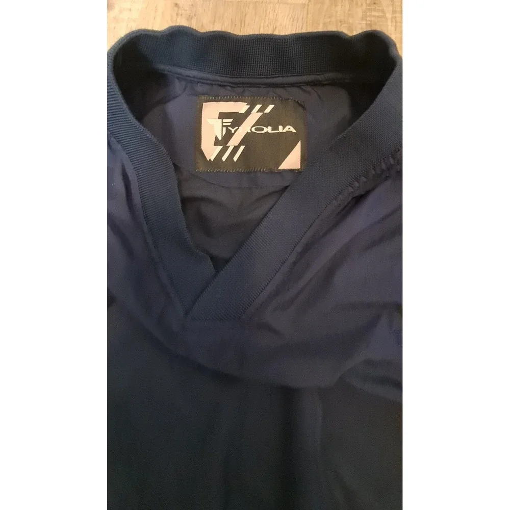 Mens Navy‎ Tyrolia V Neck Pullover Windbreaker